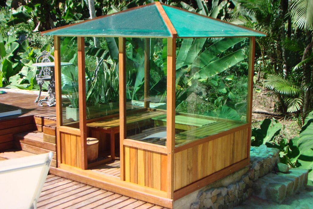 Sauna em clínica de estética